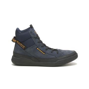 Caterpillar CODE Hex Hi Utility Sneakers Damen Navy | CAT565-CH