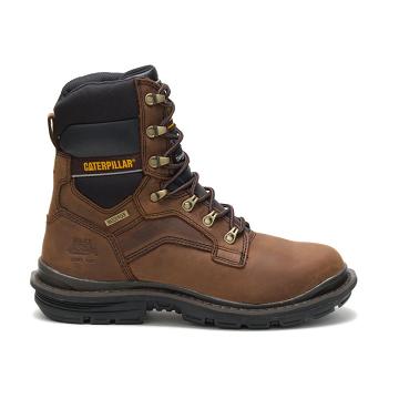 Caterpillar Flexion Generator 8" Waterproof Thinsulate™ Steel Kappe Sicherheitsstiefel Herren Kaffee