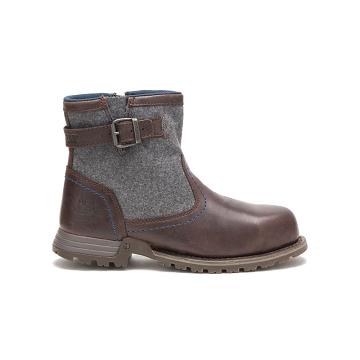 Caterpillar Jace Steel Kappe Arbeitsstiefel Damen Bordeaux | CAT444-CH