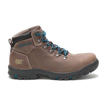 Caterpillar Mae Steel Kappe Waterproof Wasserdichte Stiefel Damen Taupe | CAT453-CH