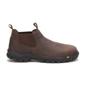 Caterpillar Outline Steel Kappe Arbeitsstiefel Herren Kaffee | CAT093-CH